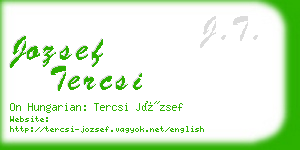 jozsef tercsi business card